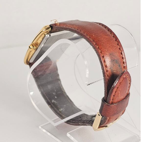 Lorus Disney Mickey Mouse Watch Steamboat Willie 27mm Leather Strap Vintage - Picture 4 of 11